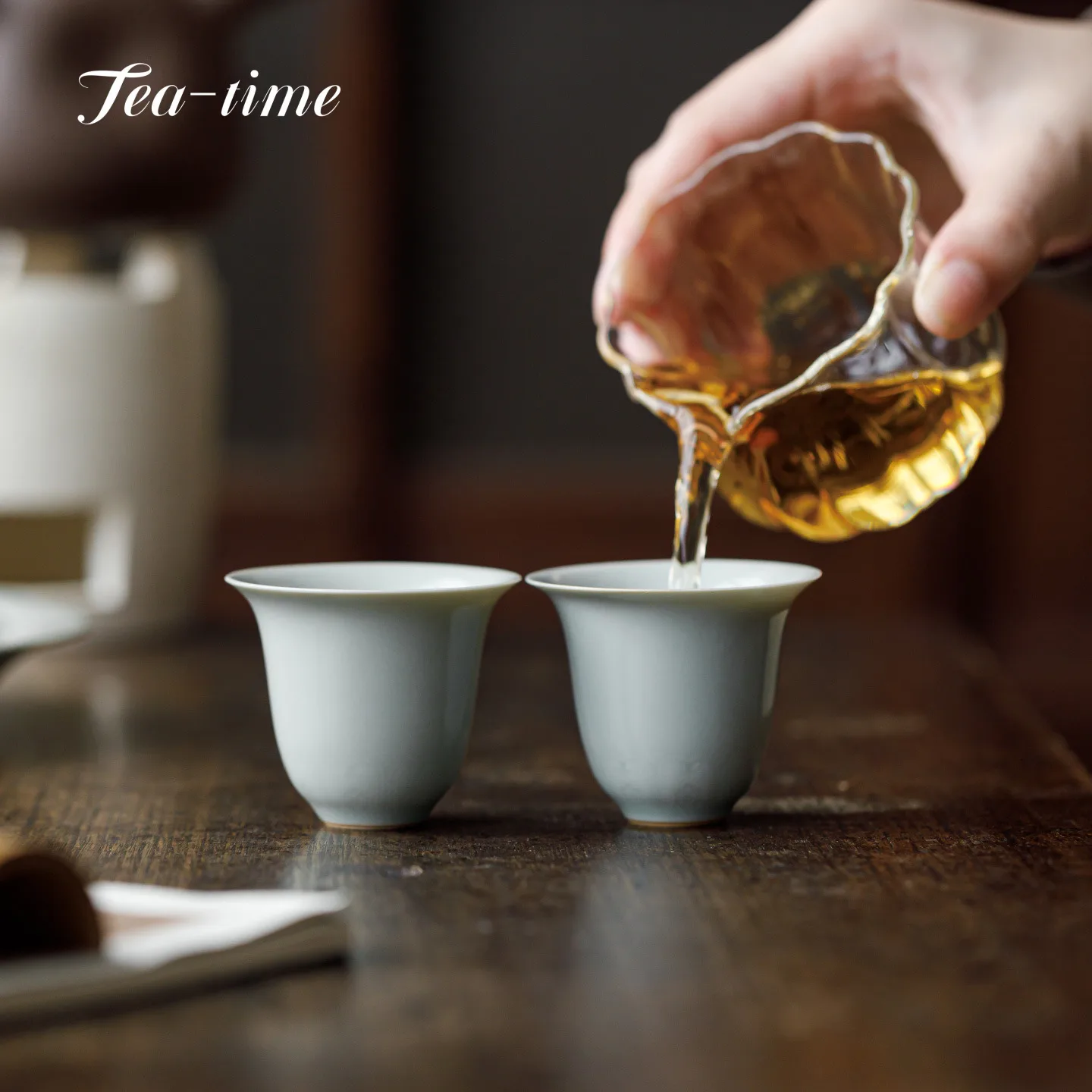 Ru Kiln Tea Cup Porcelain Cups Teacups Bowl Maker Puera Japanese Ceramic Chinese Beautiful Unusual Pair Ceremony Supplies Puer