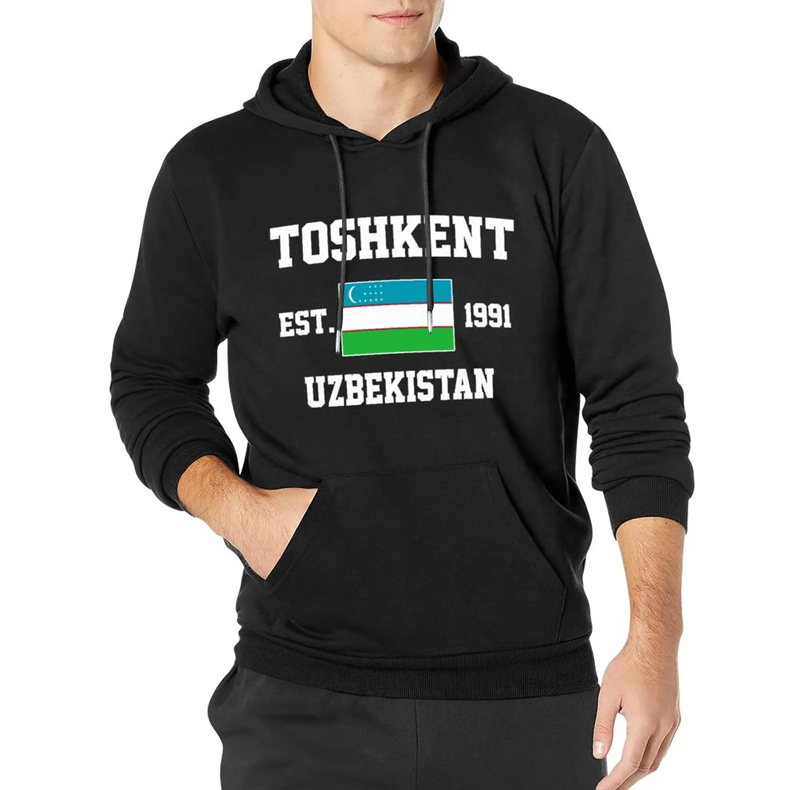 Men Women Hoodies Uzbekistan EST.1991 Toshkent Capital Hoodie Pullover Hooded Hip Hop Sweatshirt Cotton Unisex