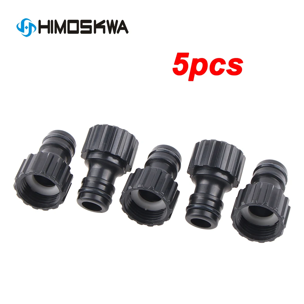 5 個肥厚プラスチック 1/2 "めねじクイックコネクタ水道ノズル蛇口アダプタ洗車ガンジョイント庭の灌漑
