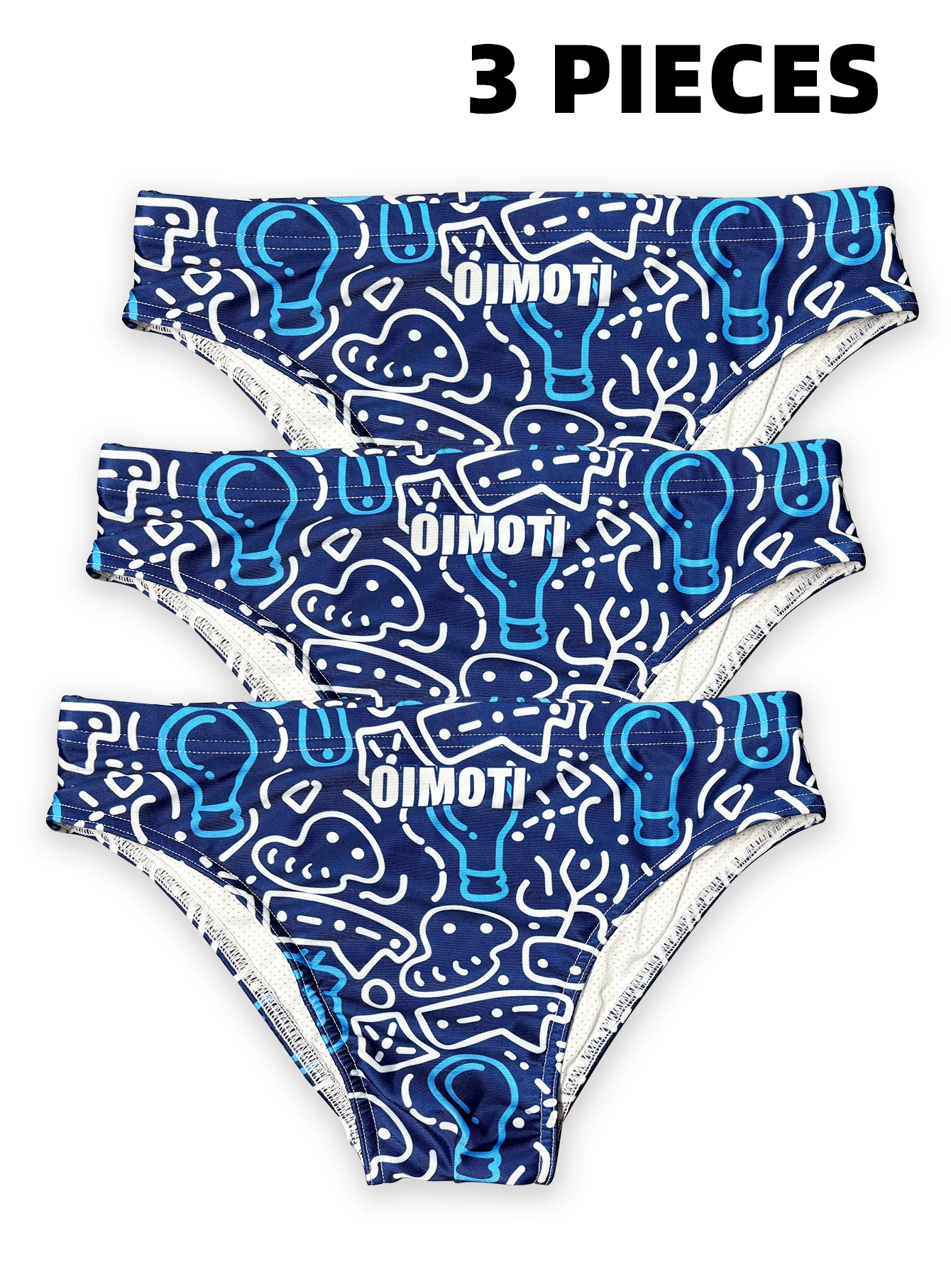Men's sexy Swimming Briefs Hot Spring Pants High Elastic Swimming Trunks