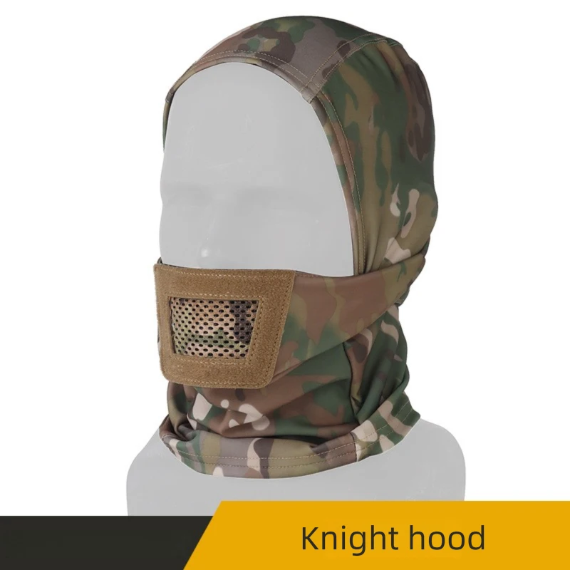 

Camo Tactical Balaclava Windproof Dustproof Breathable Mouth Pad Elastic Fabric Outdoor Cycling Face