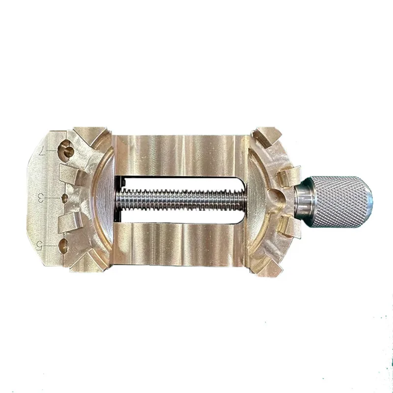 Herramienta de reparación de relojes multifuncional, Base de movimiento de reloj de cobre puro, soporte de tornillo de banco, Base de tarjeta, soporte de mesa