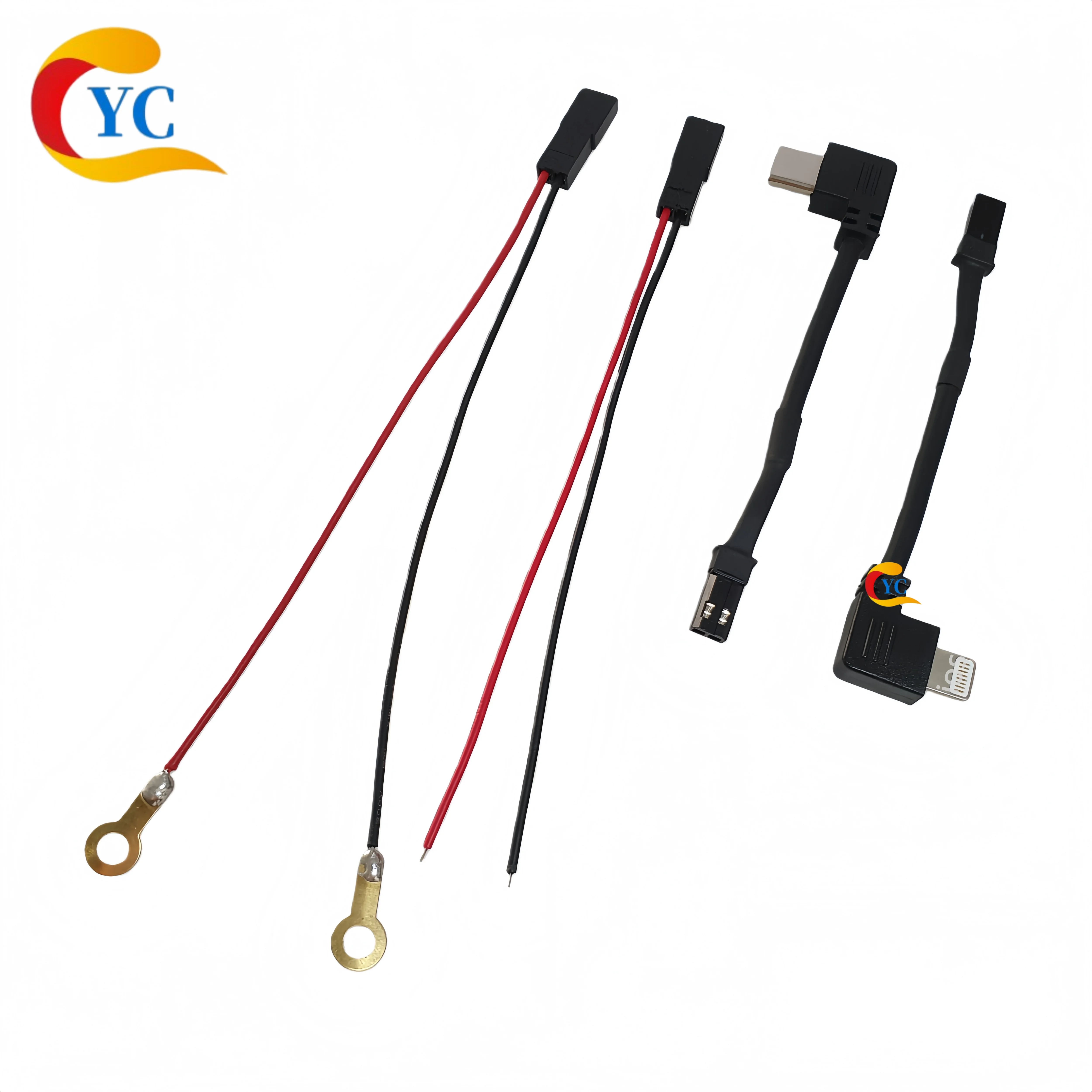 Cable Conector para Motocicleta Tipo C, Cable de Carga en Ángulo Estilo Coreano Tipo-C con Terminal JST, Conexión Aérea SYP, Enchufe Macho y Hembra 2P, Cable de Conexión Trasera Resistente al Frío y a las Heladas