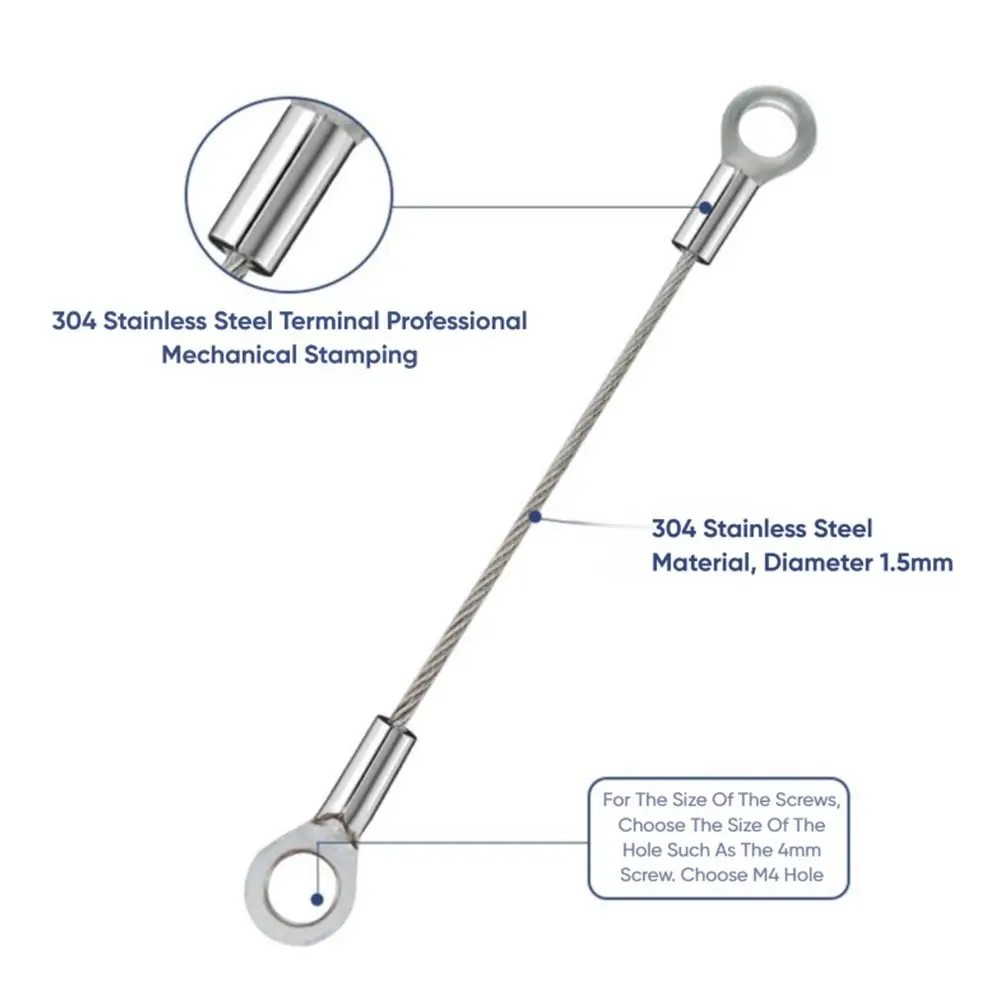عالية الجودة الفولاذ المقاوم للصدأ سلك حبل M3-M10 المسمار تحديد ثقب محطة كتلة لوحة ضوء حبل