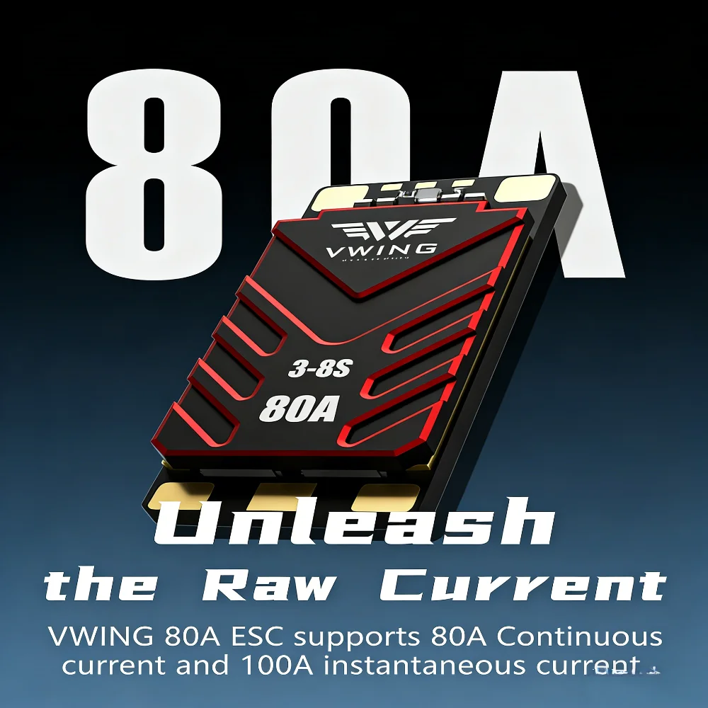 VWING 80A 3-8s Blheli_32 ESC 1 - Drone Esc incelemesi ve fiyatı