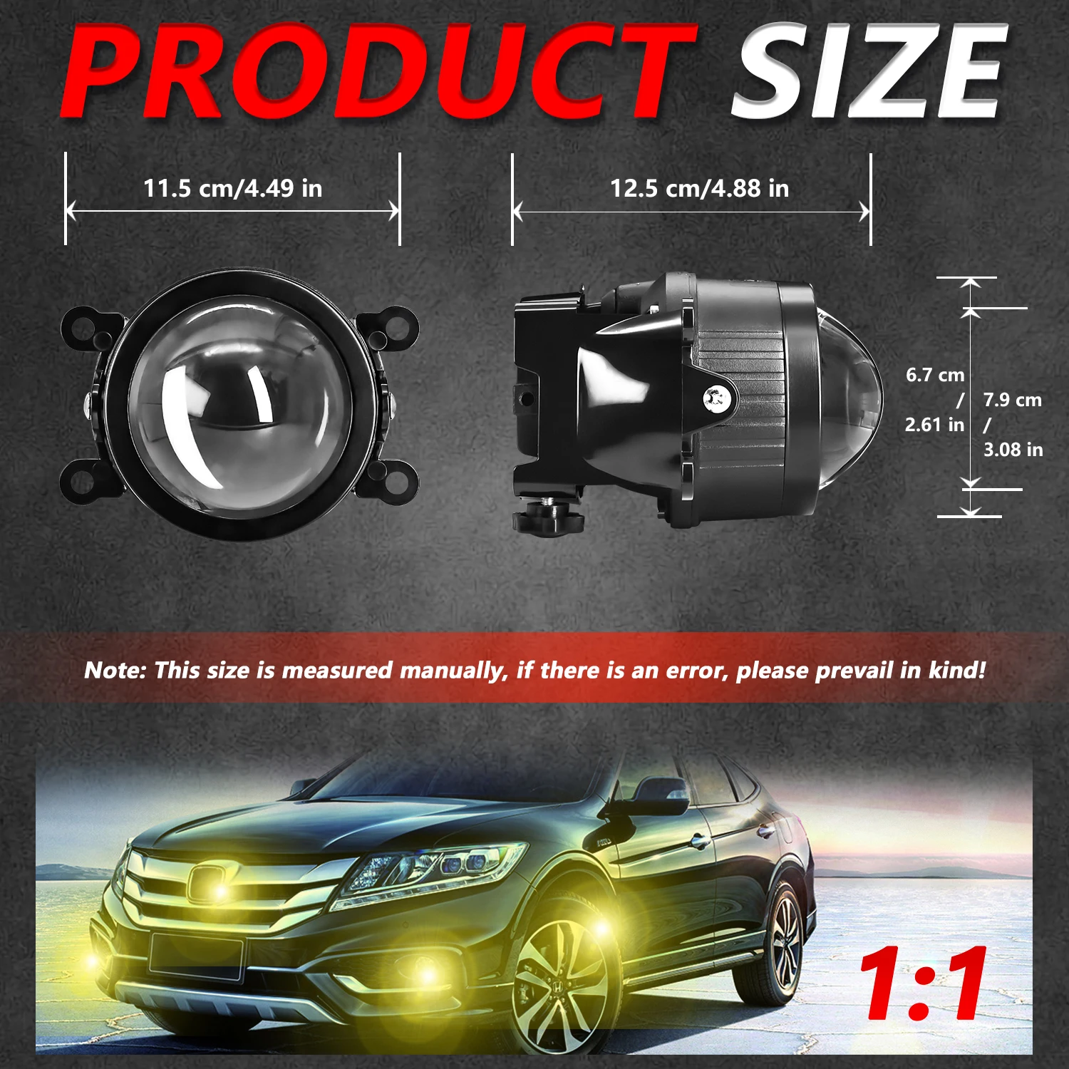 EAGLEVISION Lampu Kabut Univer - Bi Led Projector Lens 3 Inch ulasan dan harga
