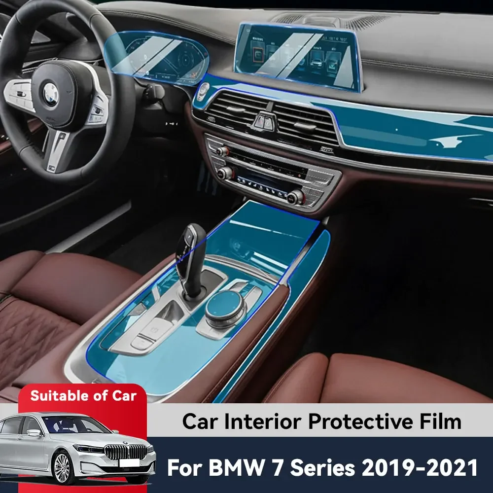 YMC Auto Central Control Screen TPU Navigation Anti Scratch interior Protection Film GPS Navigation For BMW 7 Series 2019-2021