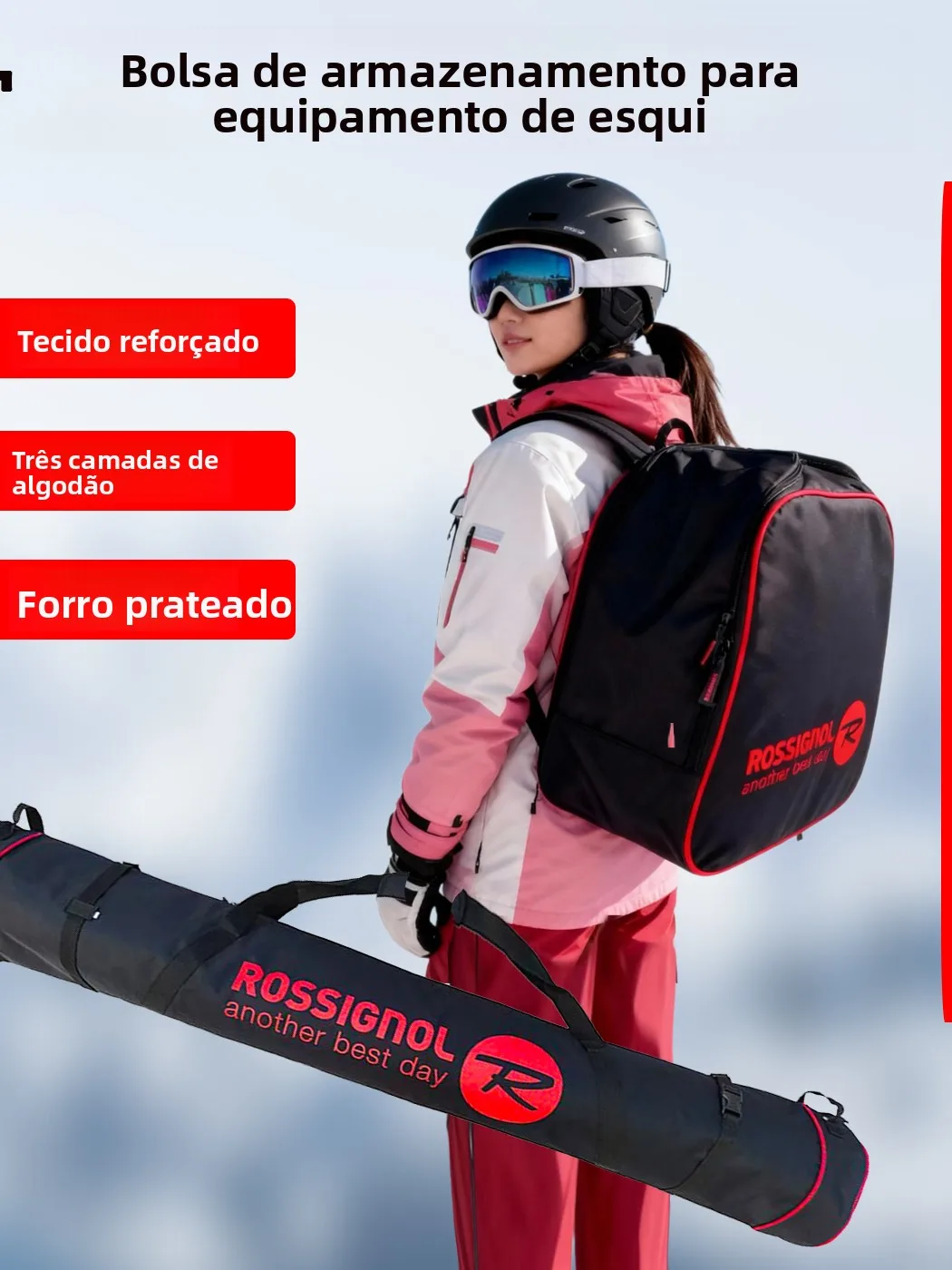 sac-de-rangement-pour-snowboard-homme-rossignol-gold-chicken-en-coton-triple-couche-epais-impermeable-et-resistant-a-l'usure-pour-bagage-de-cabine