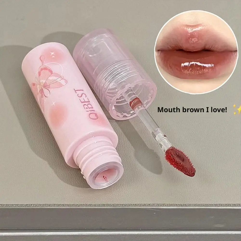 保湿ミラーリップグロス持続クリスタル光沢のある水ライトリップグレーズヌードレッド液体口紅女性の唇のメイクアップ化粧品