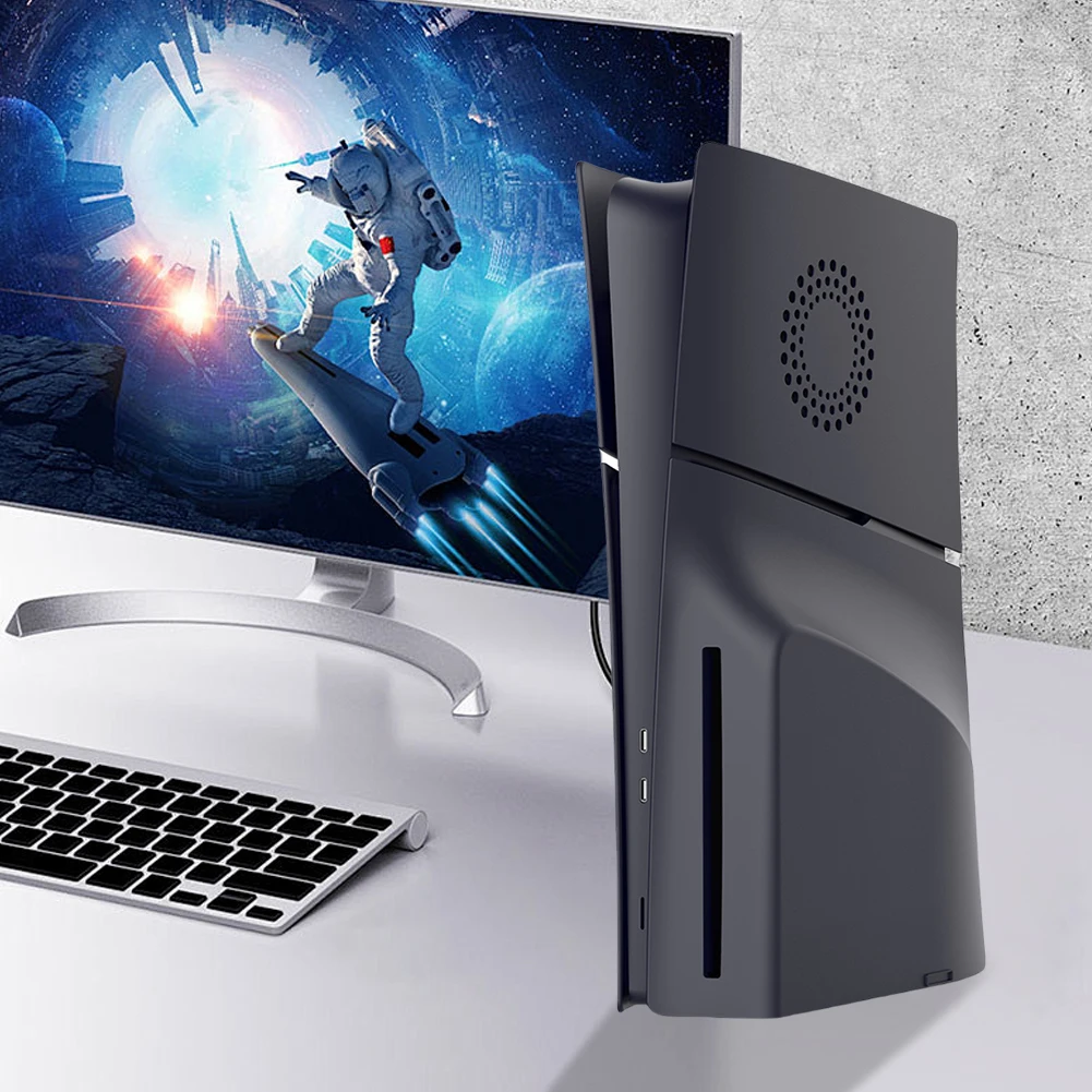 

Face Plate Console Cover with Cooling Vents Anti-Scratch Side Plate Shell Dustproof Shockproof for PS5 Slim Disc Edition Console