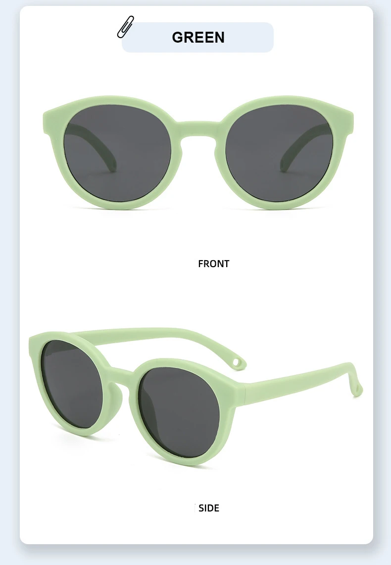 Baby-Sonnenbrille für 0–5 Jahre, Outdoor-Augenschutz und Sonnenschutz, polarisierte Silikon-Sonnenbrille für Kinder 23067 – Detail 14