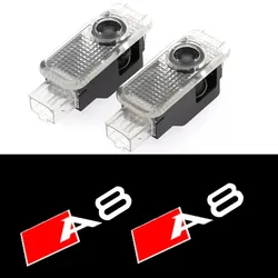 For Audi A8 D3 D4 2004 - 2012 2013 2014 2015 2016 2017 2018 2019 2020 Car Door Light Led HD Projector Lamp Accessories