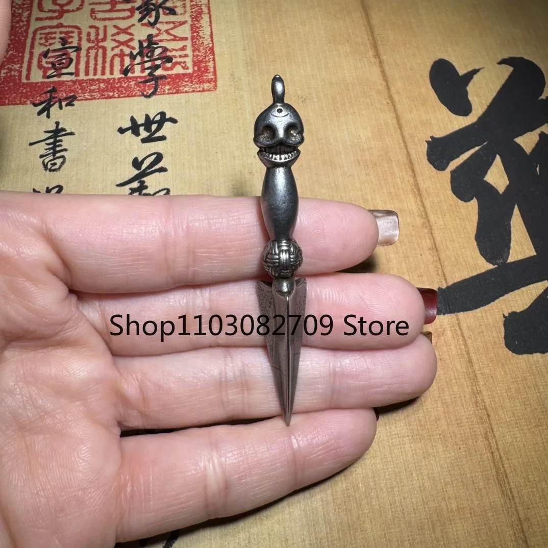 Nepal Tibetan Tiantie Mysterious Iron Artifact King Kong Demon Suppressing Pestle Pendant Ornament Jewelry Secret Supplies 60mm