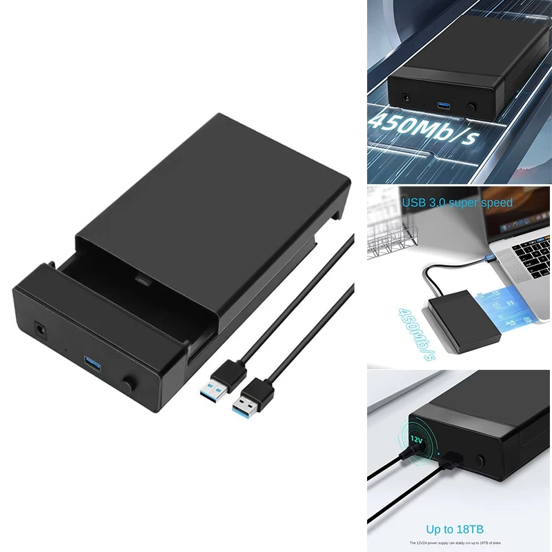 

External HDD Case 2.5/3.5 Inch SSD External Hard Drive Box Enclosure SATA To USB 3.0 Hard Disk Case Adapter Easy To Use