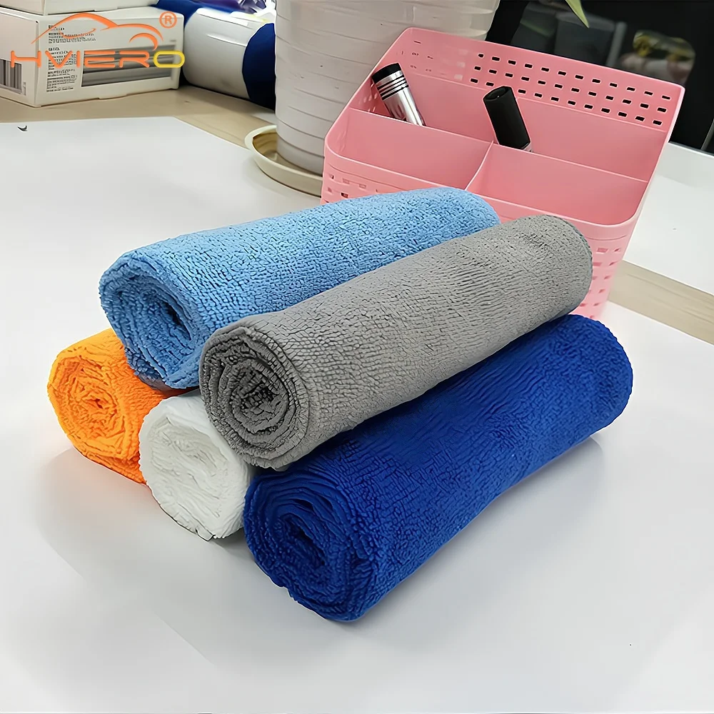 

40*40cm Car Wiping Small Square Thick Absorbent Washing Towel Cloth Cleaning Tools Automotive Ultrafine Fiber Supplies Domestic