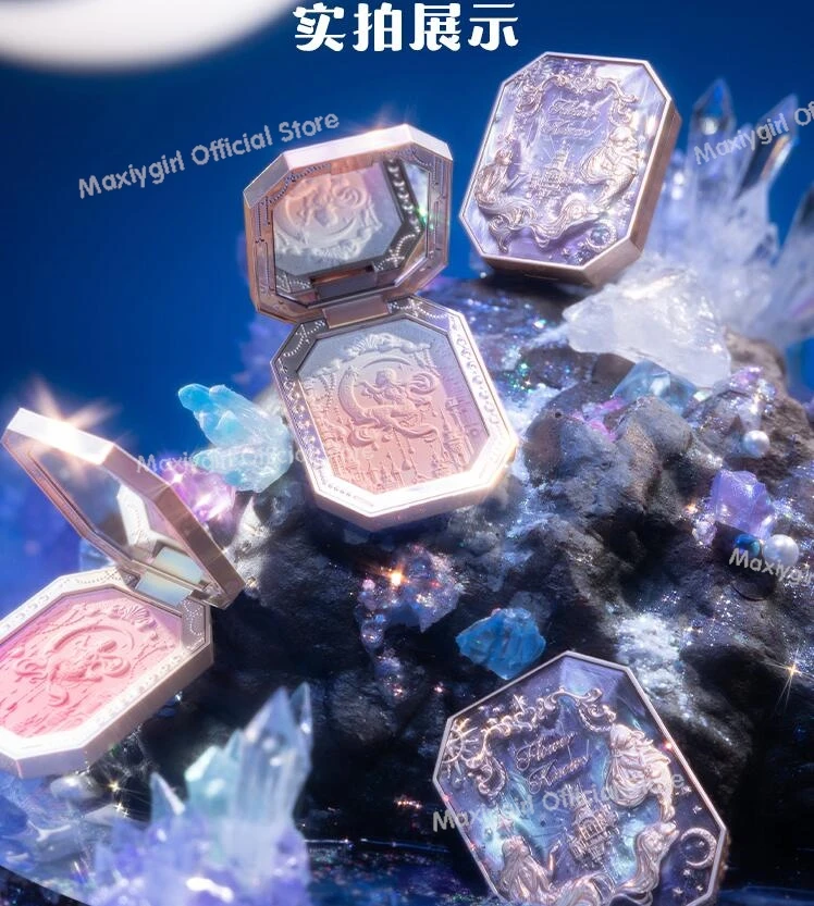 플라워 노즈 치크 블러쉬 문라이트 머메이드 엠보싱 파우더 블러셔 (매트 피니쉬, 비건, 무자극, 페이스, 자체 브랜드 메이크업)