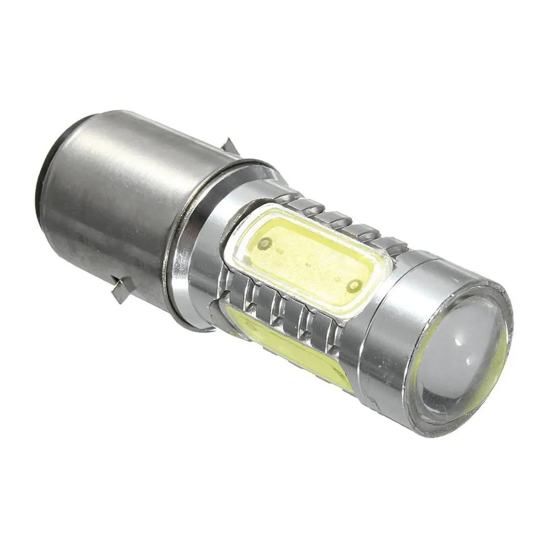 12V BA20D H6 4 COB LED White Bulb Light For Motorcycle Bike Moped ATV