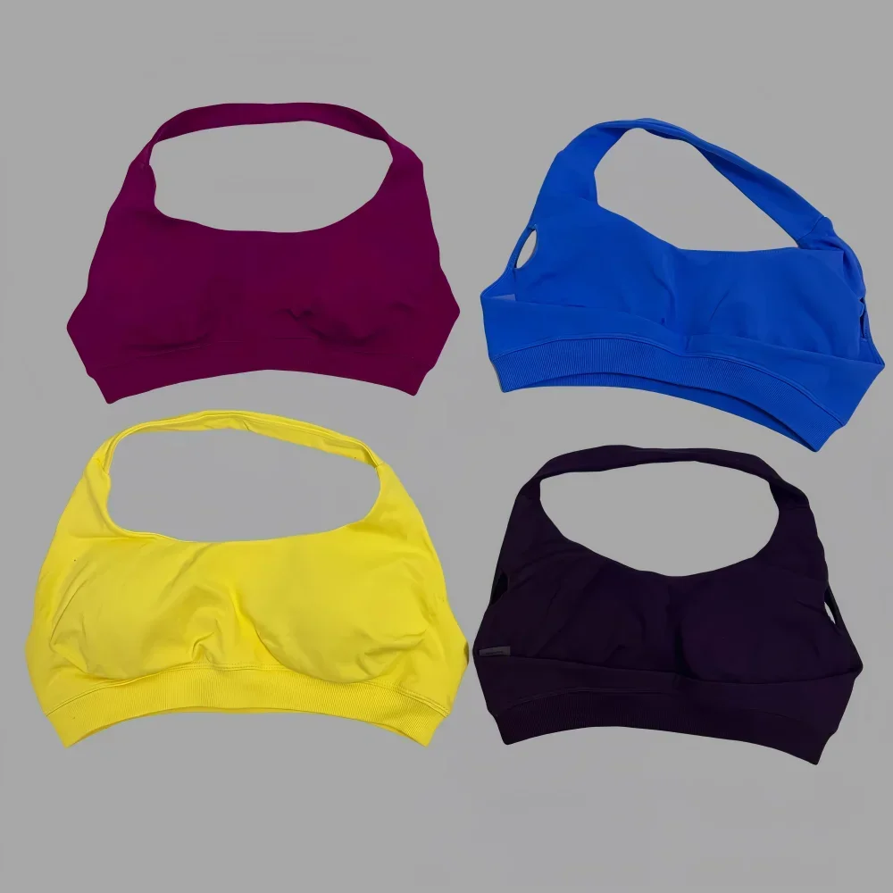 الرقبة الجمال الظهر مثير كبير الرسن الرياضة الصدرية سترة سلس اليوغا التدريب اللياقة البدنية اليوغا السراويل مزيج مجاني مجموعة #4