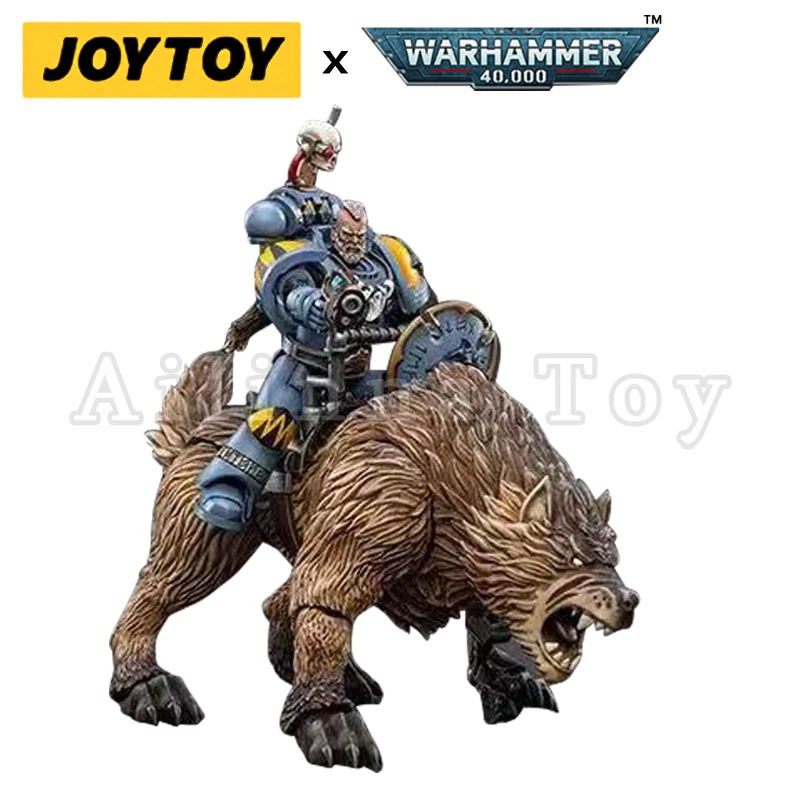 Figura de ação Joytoy Space Wolves, Cavalaria Thunderwolf Bjane Coleção Anime, Modelo militar, 1:18