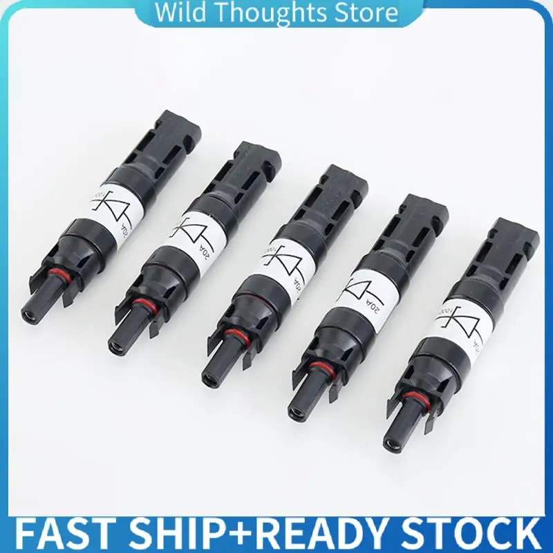 

20PCS Solar Connector With Diode Waterproof PV Connector DC1000V 20A IP67 PPO Male Female Connector Plug-[Qahk]