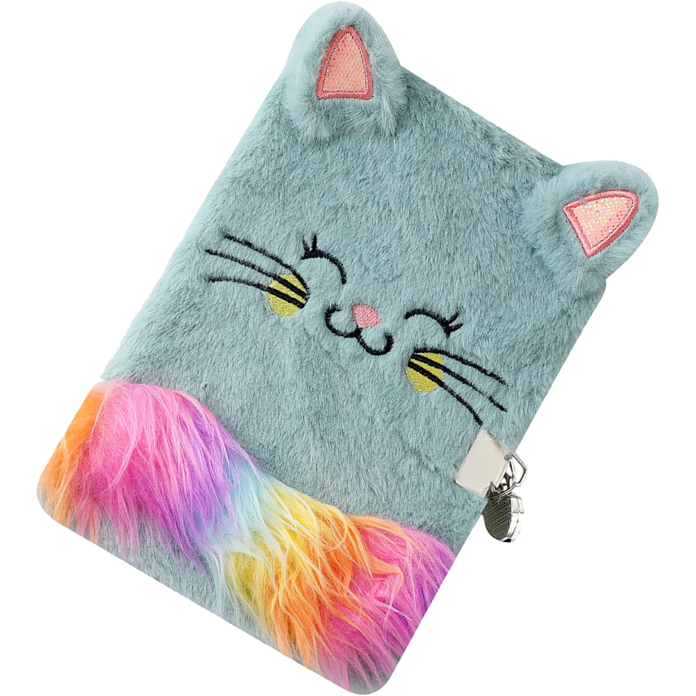 

Милый блокнот Mi Note для детей, студентов, детский дневник, кошка, 215X148 см, бумажный плюшевый блокнот