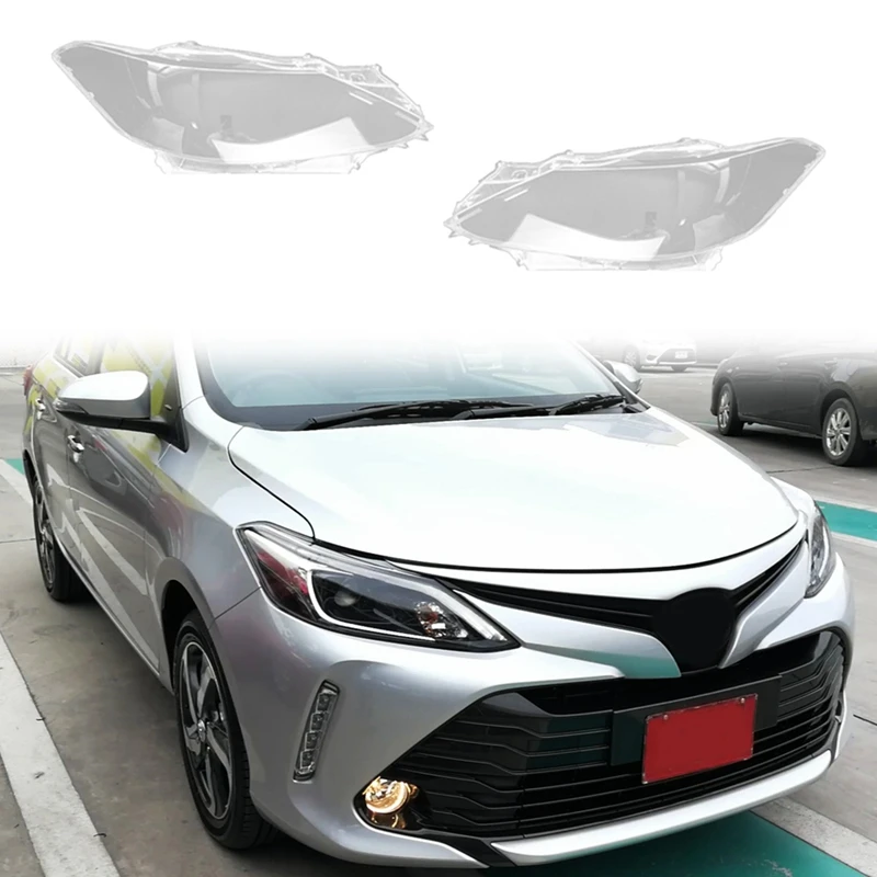 

Car Headlight Shell Lamp Shade Transparent Lens Cover Headlight Cover For Toyota Vios 2016 2017 2018