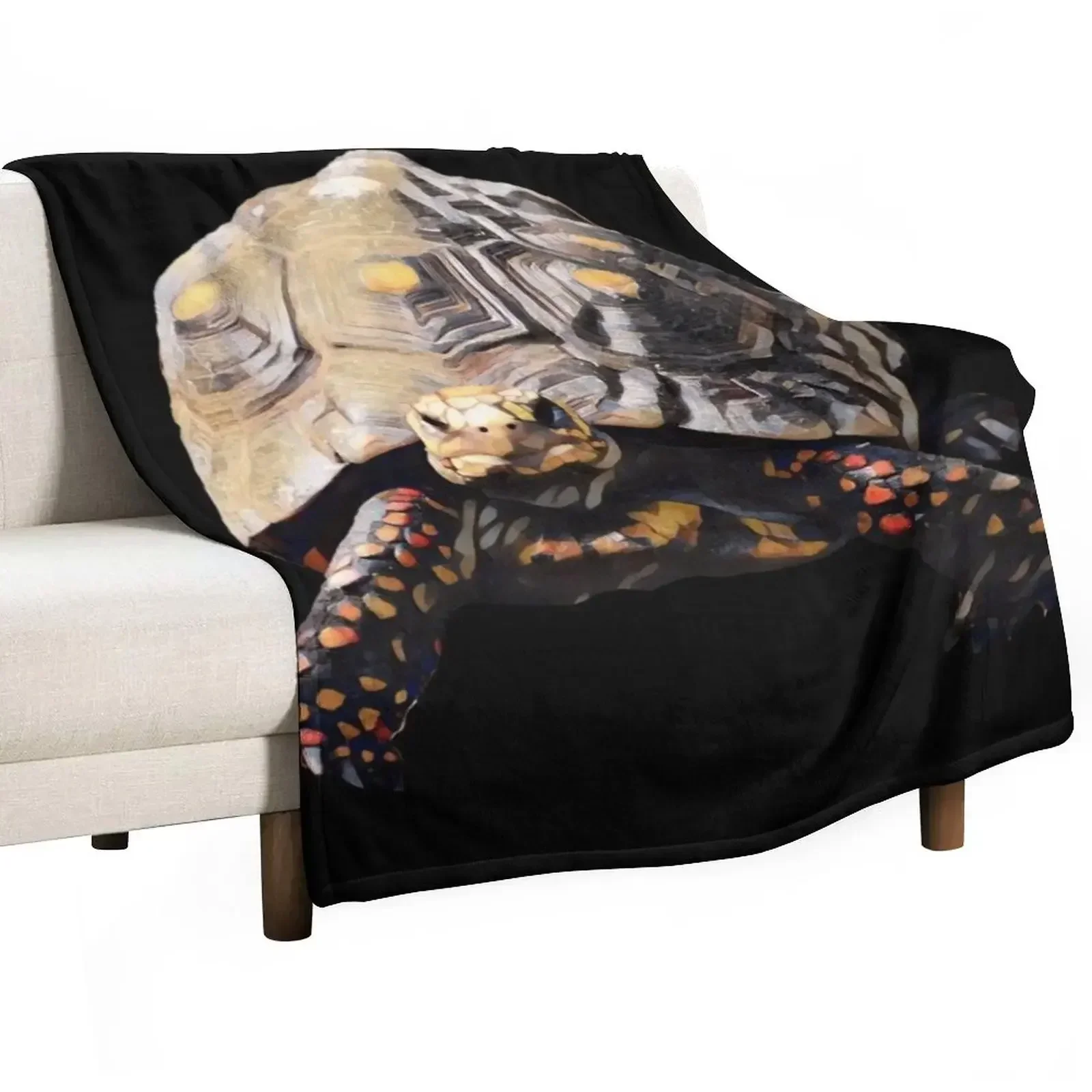 

Red-Footed Tortoise Throw Blanket Sofa Custom heavy to sleep Blankets