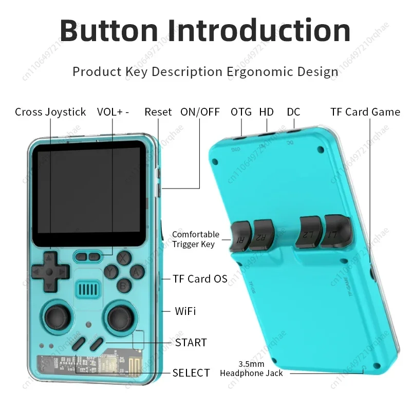 

RGB20PRO Retro Pocket Handheld Gaming Console 3.2-inch IPS Screen Built-in WiFi 2.4G + Bluetooth Linux System Children's Gifts