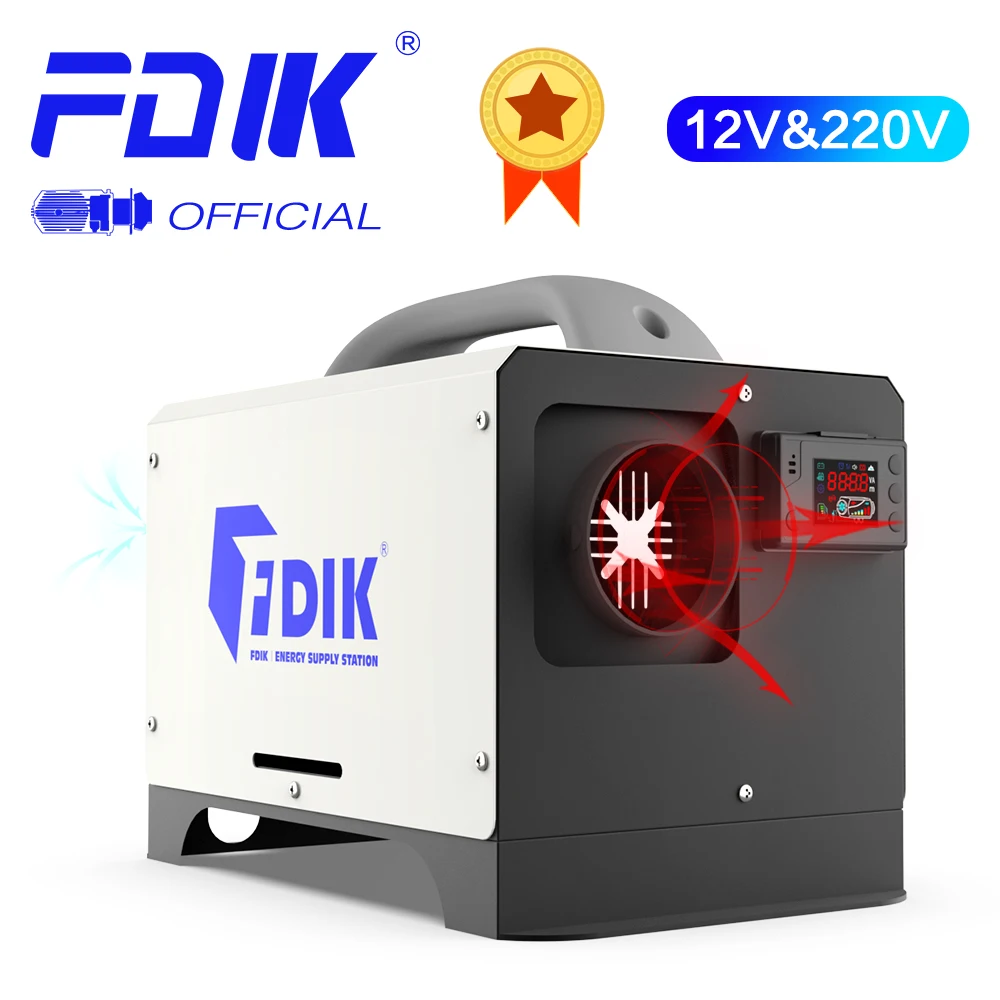 FDIK 5KW Diesel Air Heater 12V All in One Car Heater for Car Truck Boat RV Parking Diesel Heater