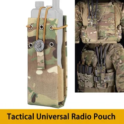 Tactical Universal Radio Pouch MPU5 PRC163 152 148 PTT Holder Bag Walkie-talkie Storage Pack FC Style Outdoor Hunting