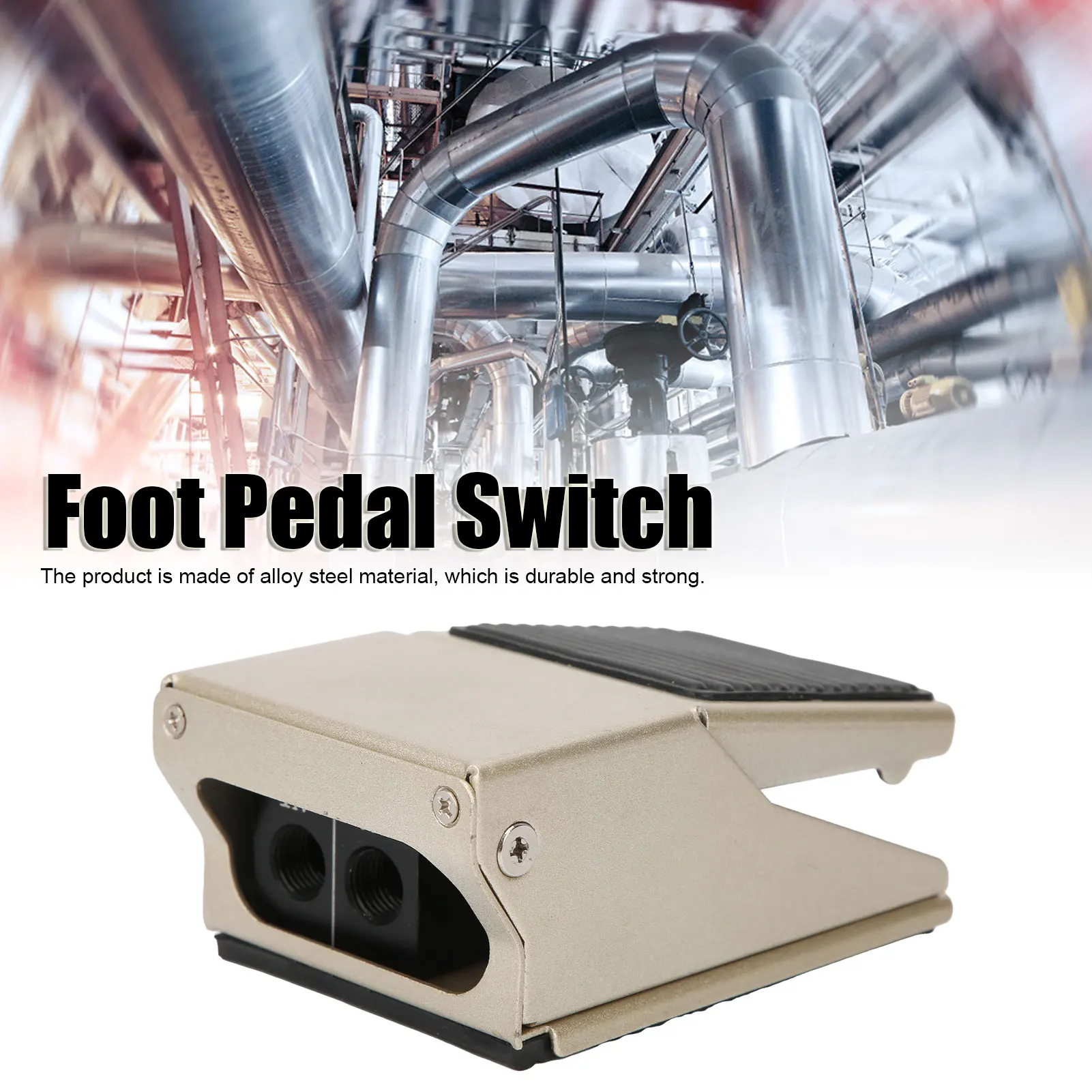 1PC FV320 3 Way 2 Position Foot Pedal Switch Valve Thread Alloy Steel Air Foot Pneumatic