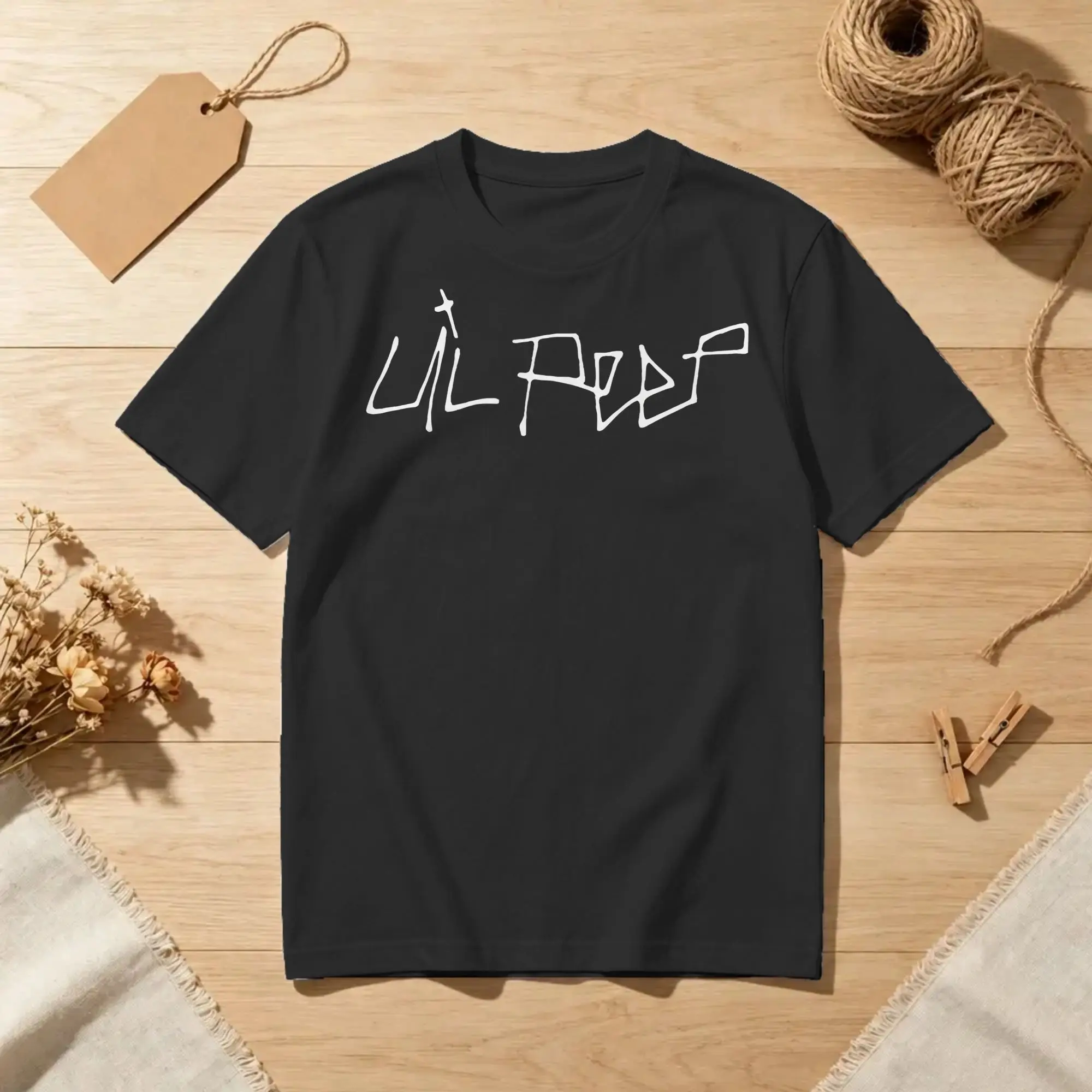 Men Women's T-Shirt Lil Peep Music Casual 100% Cotton Tee Shirt Short Sleeve  T Shirt Round Neck Tops 4XL 5XL