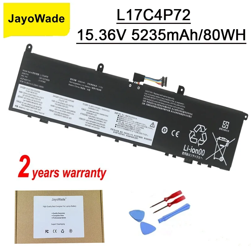 

L17C4P72 L17M4P72 Аккумулятор для ноутбука Lenovo ThinkPad X1 Extreme Gen 1 2 для ThinkPad P1 1-го 2-го поколения 01AY968 01YU911 Аккумуляторы