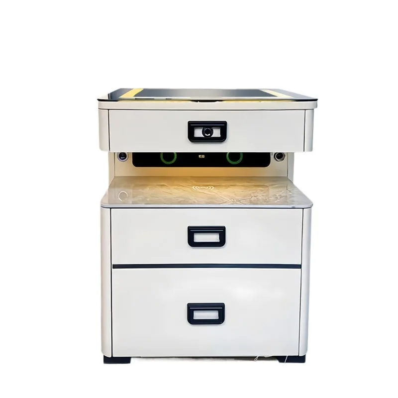 Smart wireless bedside table, safe, integrated modern simple bedside table with Bluetooth