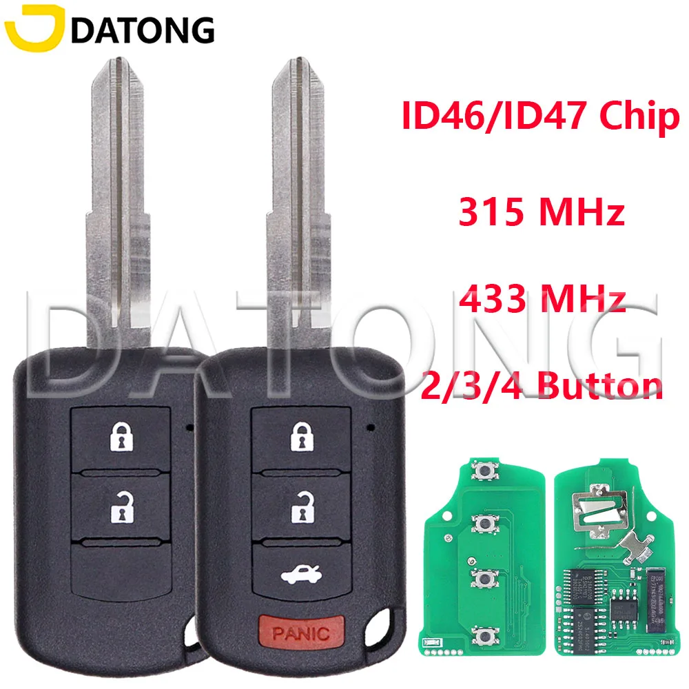 

Datong ID46 ID47 Chip 315MHz 433MHz Car Control Key For Mitsubishi Eclipse ASX Outlander Mirage Grandis Lancer EX Galant Pajero