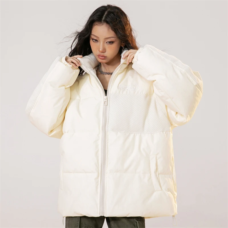 Down Jacket Female Winter 2023 New in Plus Size Pressure Down Coats Winter Women Duck Down Padded Men Solid Brand Winter Jackets