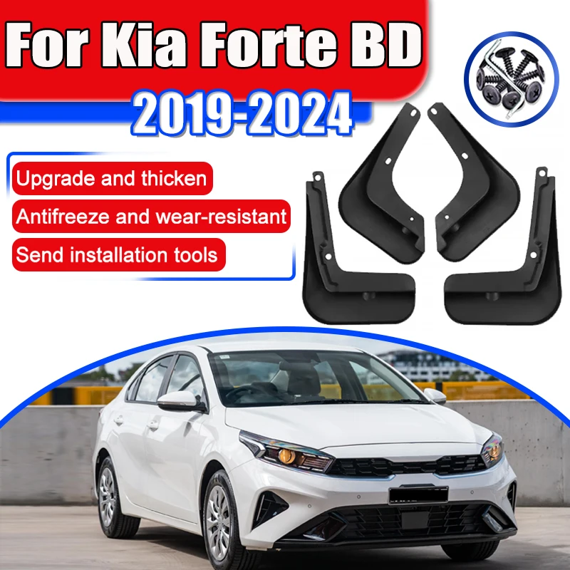 

Car Mudguards For Kia Forte Cerato K3 BD Accessories 2019~2024 Mudflap Fender Mud Flap Guard Splash Front Rear Wheel Accessories