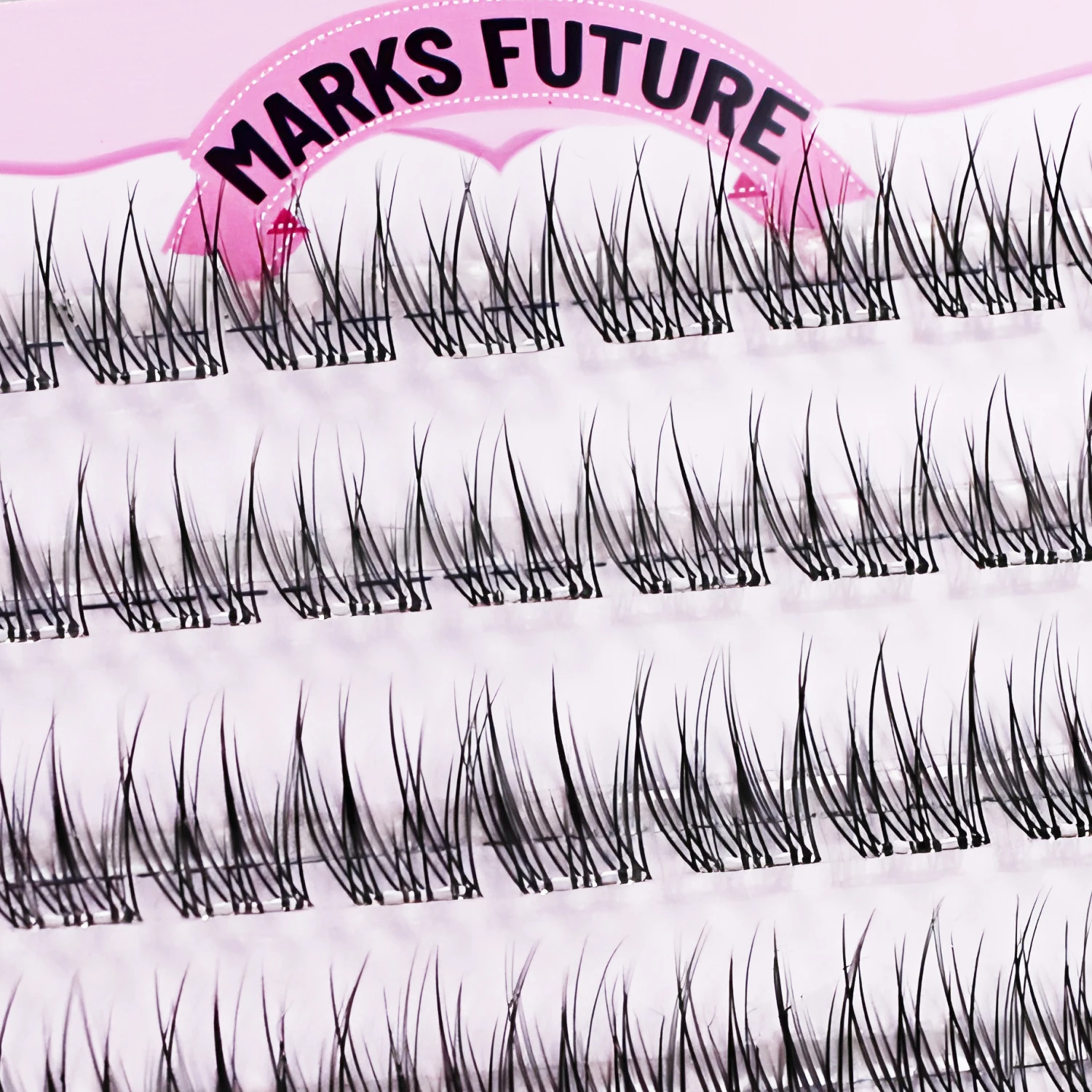 Self-Adhesive Eyelashes, DIY Lash Cluster Eyelash Extension Kit 10-12mm, 60 Pieces Fluffy D Curl Soft Natural Eyelashes with Tweezers Wispy Individual Clusters Natural Look Suitable for Beginners