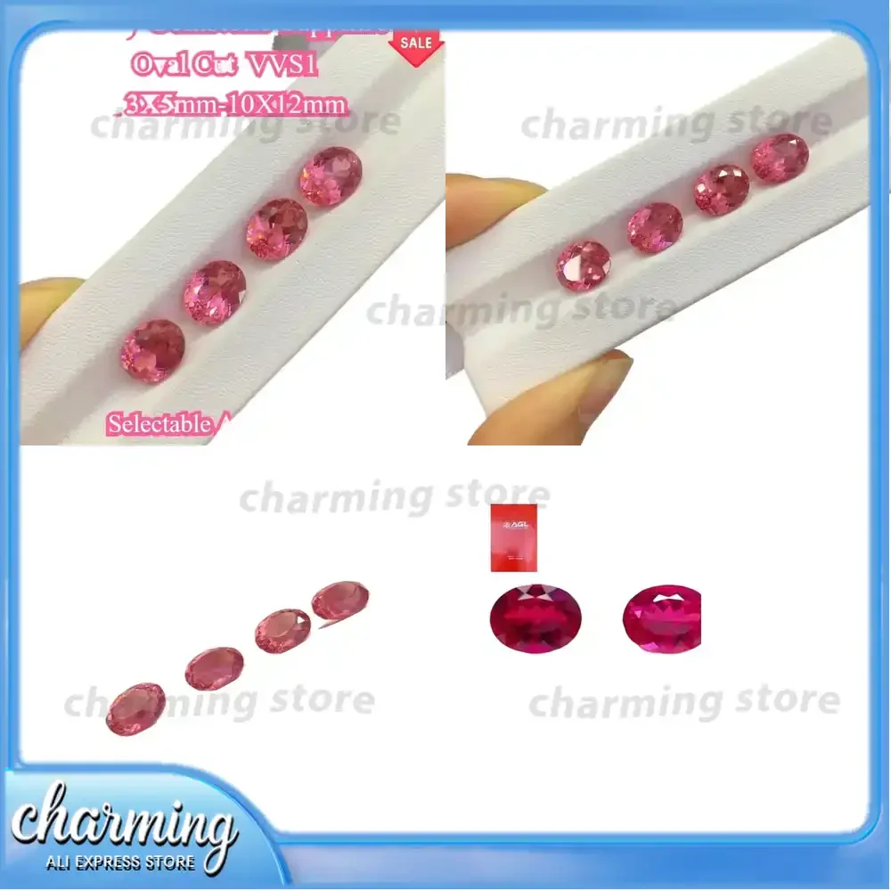 

Lab Grown Sapphire Oval Cut Loose Gemstone for DIY Jewelry Making Rings Necklaces Lab Created Sapphire Synthetic Sapphire