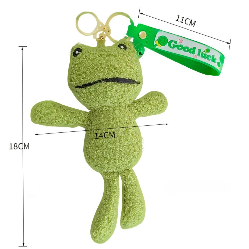 Creative Toy Keychain Decoration Kindergarten Gift Giveaway Teacher Student Award Frog Doll Keychain Plush Pendant Doll