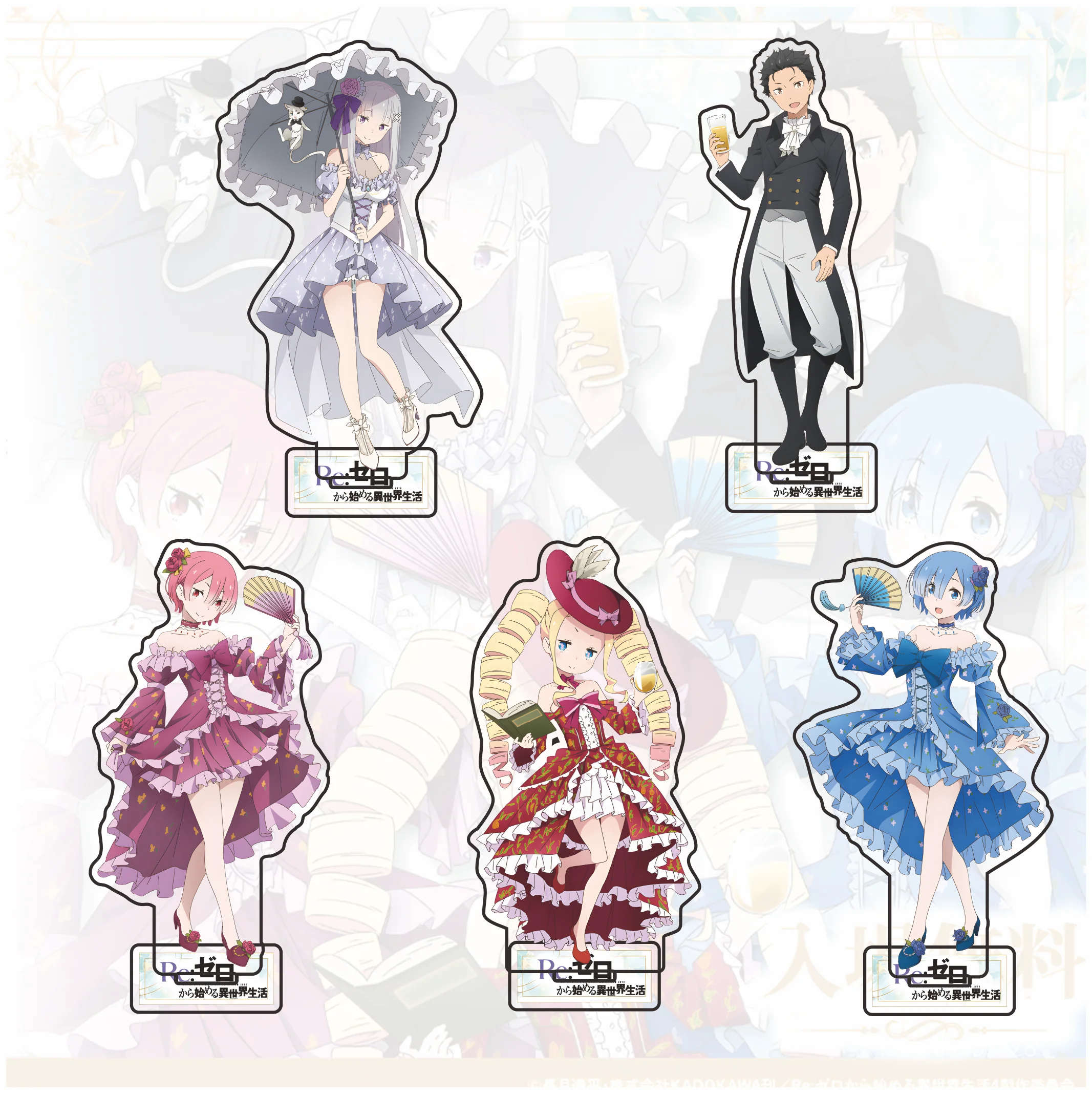 [Re:Zero - Starting Life in Another World] Anime Rem Heart-Pounding Acrylic Stand (Large)  Home Desk Decorate for Fans Key Chain