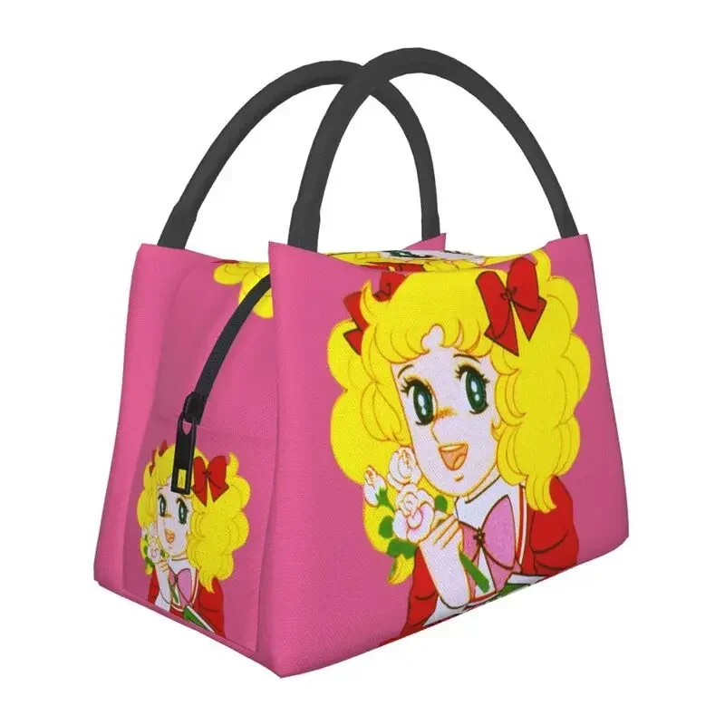 Candy Candy Portable Lunch Boxes Women Japan Anime Manga Cooler Thermal Food Insulated Lunch Bag Travel Work Pinic Container