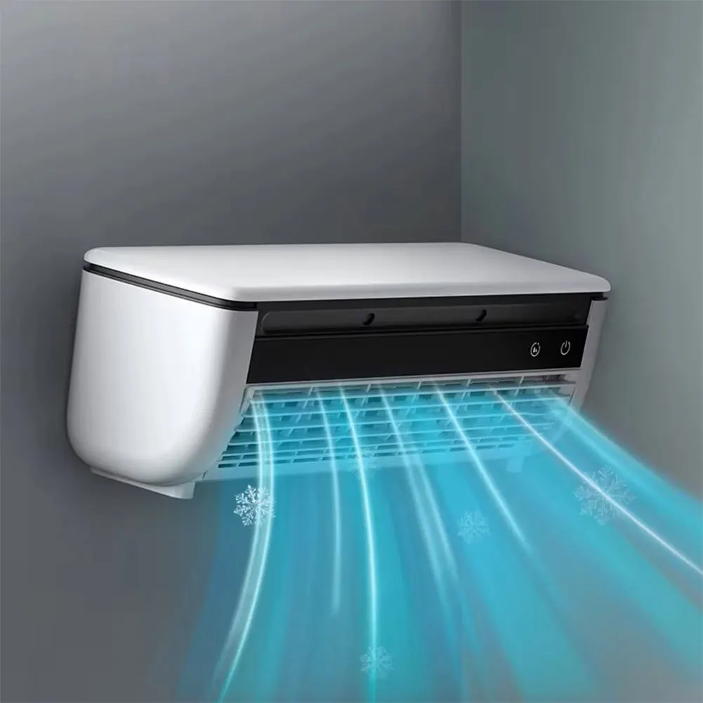 Wall-Mounted Air Cooling Fan 3 Speeds Electric Fan Rechargeable for Home Kitchen Bedroom Office