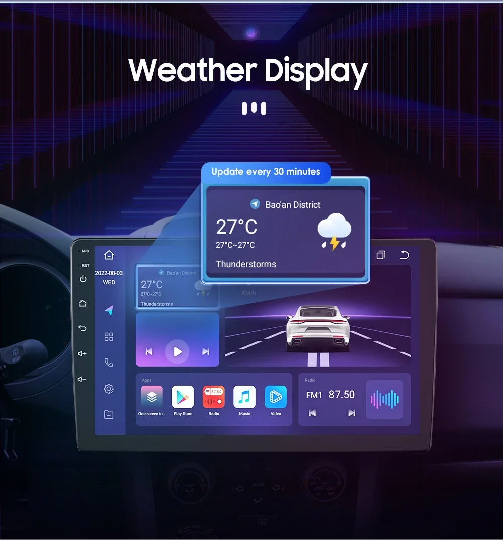 Hizpo Autoradio Carplay 4G 8581 AI Systeme Android Autoradio für Peugeot 208 2008 Serie 2012-2018 Multimedia Video Player GPS – Detail 22