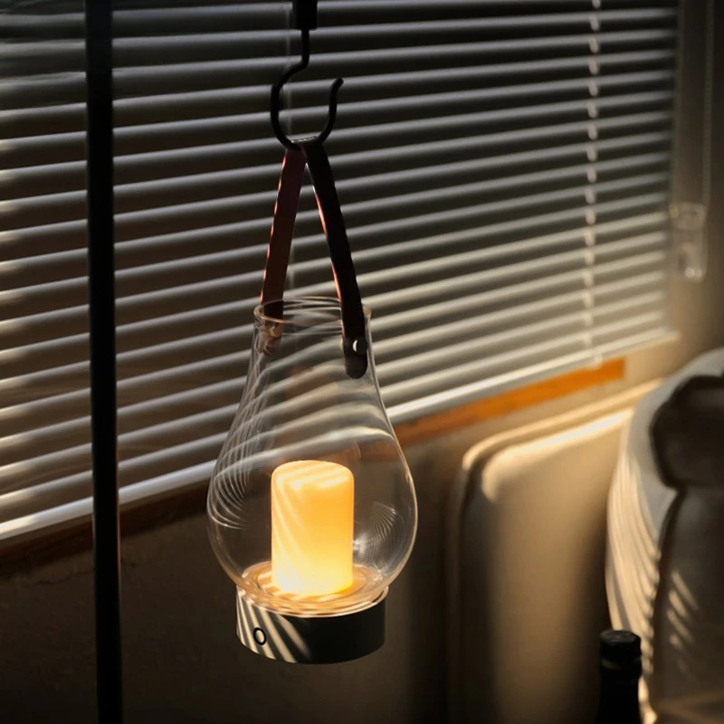 

Table lamp camping wind portable lamp living room bedroom bedside decorative table lamp