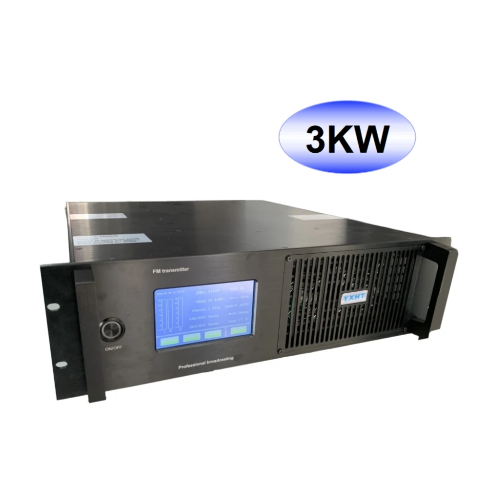 YXHT-2, 3KW 3U FM Transmitter 3000W Stereo Broadcast Equipments For School, Church, Radio Stations