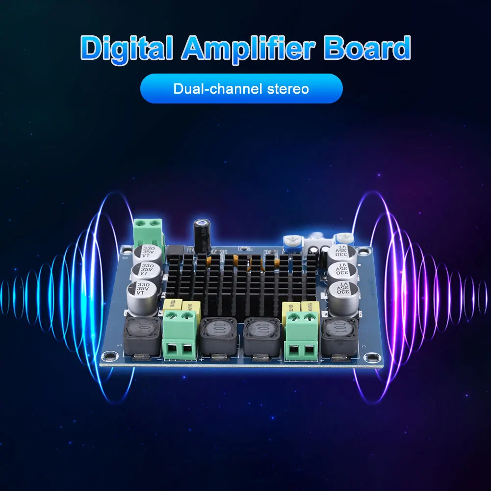 XH-M543 TPA3116D2 2*120W Dual Channel Digital Stereo Audio Power Amplifier Board High Power DIY 240W Amplificador Sound Board