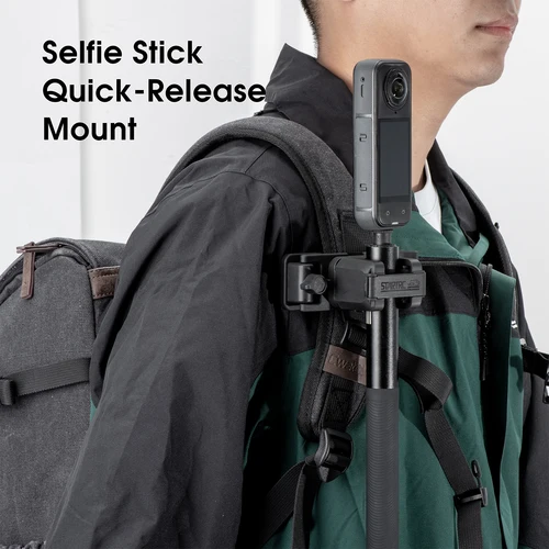Imagen 2 del producto STARTRC Selfie Stick funda mochila correa Clip montaje para Insta 360 X5 X4 Air Go Ultra ACE Pro 2 liberación rápida ajustable