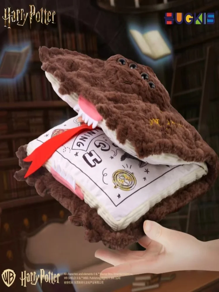 Hugkis Harry Potter Plüschtier, Magische Schule, Monsterbuch-Anhänger, Monsterbuch-Kissen, Geschenke für Fans und Feiertage