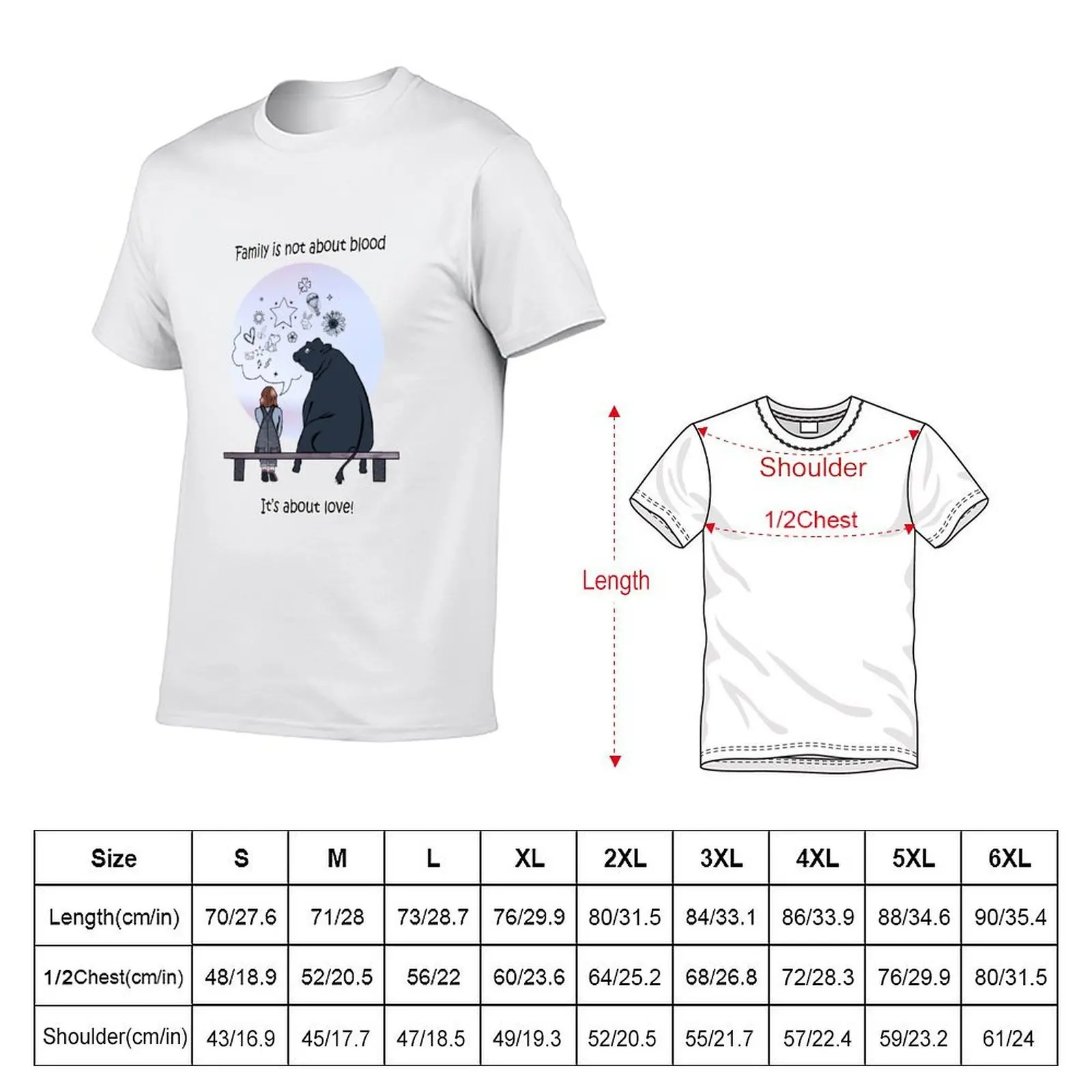Jobie: Family is not about blood T-Shirt cotton t shirt pack man graphic t shirt T-Shirt